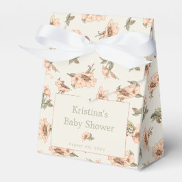 Caixa de Chá de fraldas das Rosas Rosa