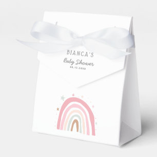 Caixa de Chá de fraldas do Arco-Íris Rosa Pastel