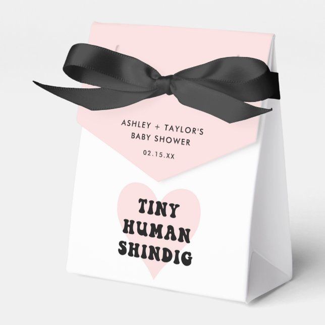 Caixa de Chá de fraldas do Tiny Human Shindig (Frente)