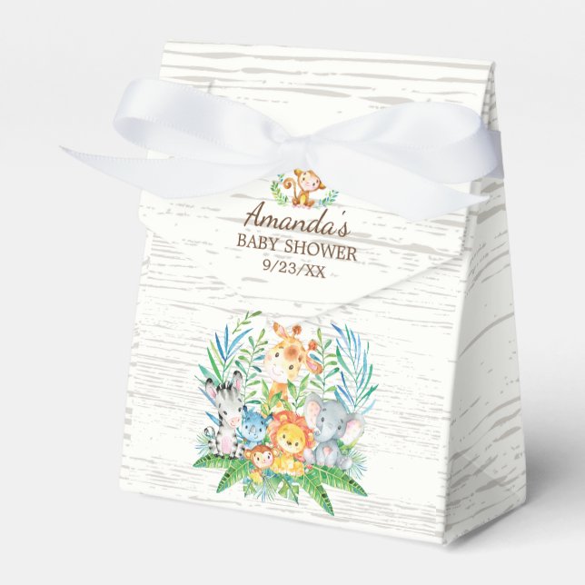 Caixa de Chá de fraldas dos Animais Selvagens (Frente)