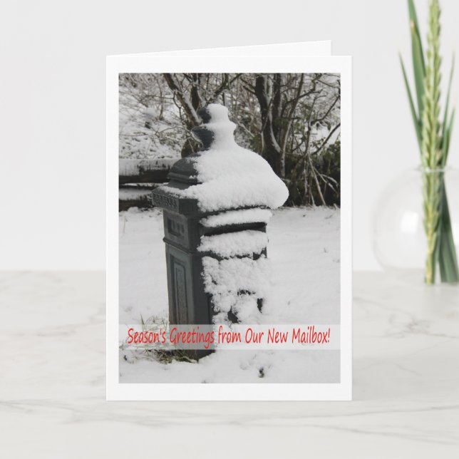 Caixa de Correio em Neve - Anúncio de Novo Endereç (Frente)