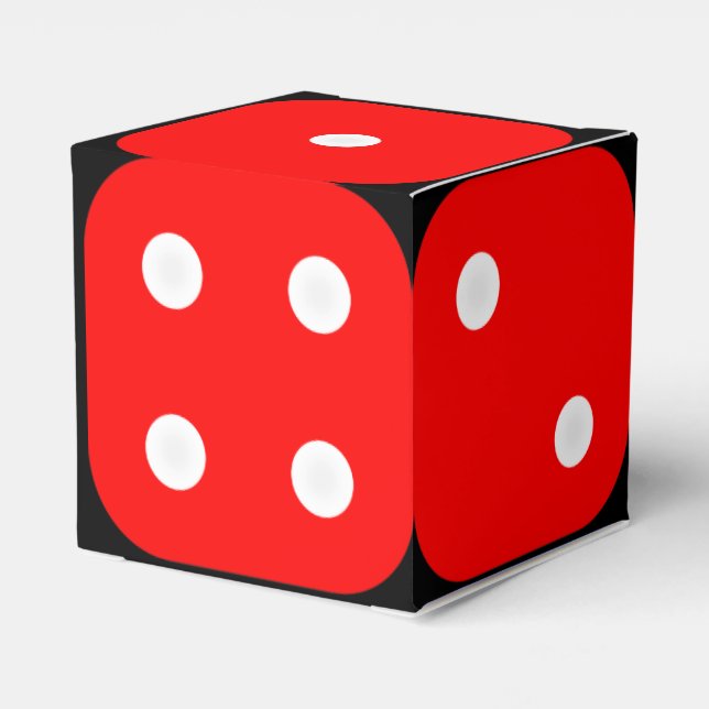Caixa de Dados do Craps com Fundo Personalizável (Verso)