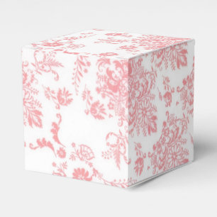 Caixa de Design de Damasco Rosa bonito
