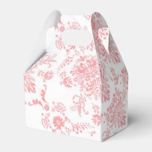 Caixa de Design de Damasco Rosa bonito