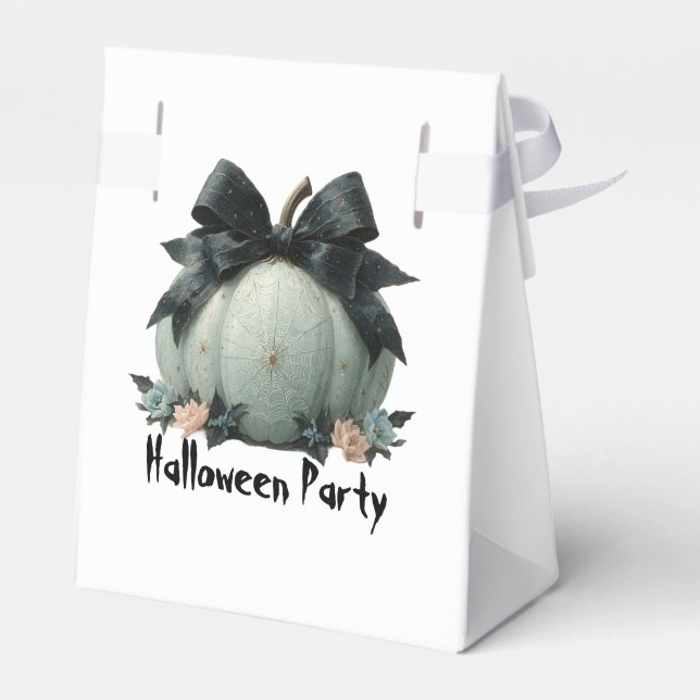 Caixa de Design do Partido Elegante Pumpkin Hallow (Verso)