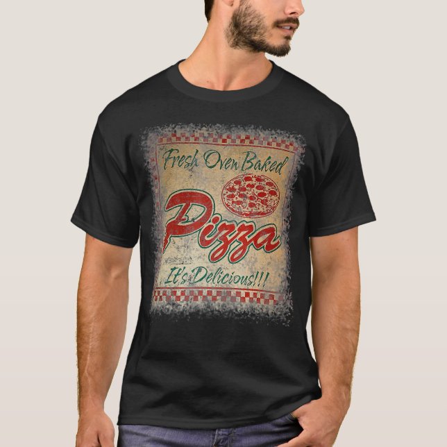 Caixa de Entrega da Pizza Engraçada Camisas Gráfic (Frente)