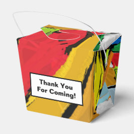 Caixa de favor Abstrato amarelo