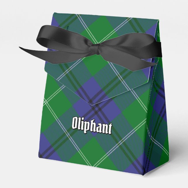 Caixa de Favor Clan Oliphant Tartan (Frente)