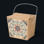 Caixa de Favor com Floral Boho em Areia Quente<br><div class="desc">Elegante, terroso e inconfundivelmente boho — esta caixa de lembrancinhas apresenta um deslumbrante design de azulejos florais em terracota rica, azul-marinho profundo e creme suave, emoldurado por uma base sofisticada de Areia Quente. Quer você esteja planejando um casamento com charme rústico ou organizando um grande evento promocional, esta caixa de...</div>