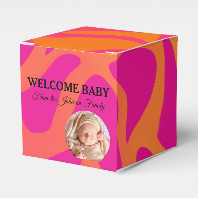 Caixa de Favor com Gradiente Laranja e Rosa Vibran (Frente)