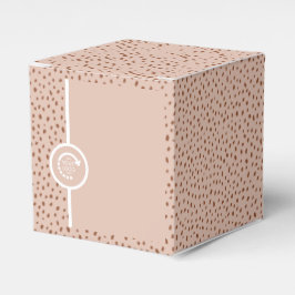 Caixa de Favor com LOGO PERSONALIZADA Bege e Ponto