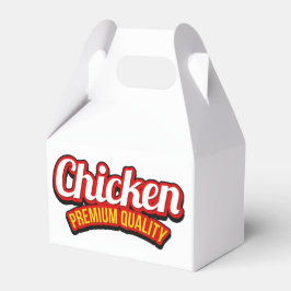 Caixa de Favor com Logotipo de Frango Premium de Q