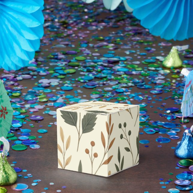 Caixa de Favor Cube Folhas de Creme de Manteiga (Festa)