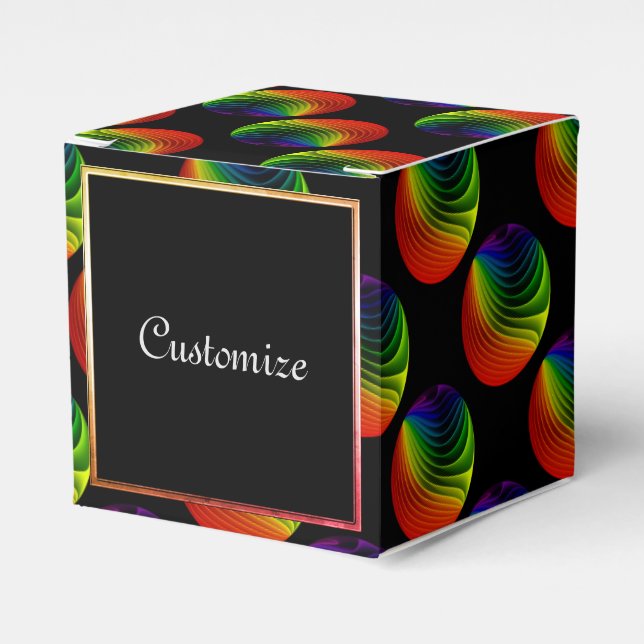 Caixa de Favor Cube Orbs Twist Rainbow (Frente)