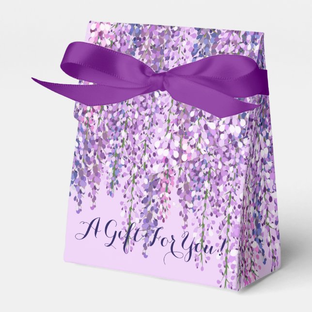 Caixa de Favor da Wisteria Roxa | Um Presente Para (Frente)