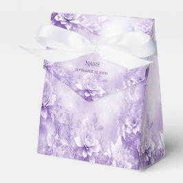 Caixa de Favor das Flores Brancas Roxas