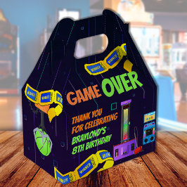 Caixa de Favor de Aniversário de Jogos e Arcada