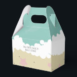 Caixa de Favor de Aniversário de Praia Fofa com On<br><div class="desc">Caixas de Favor de Festa de Praia Ilustradas com Praia com Ondas e Areia</div>