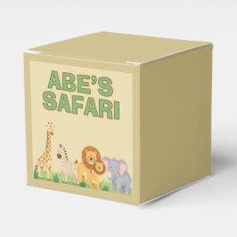 Caixa de Favor de Aniversário Safari upsherin