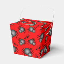 Caixa de Favor de Aranhas de Halloween Fofas