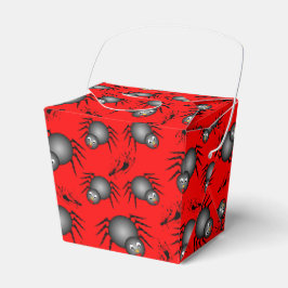 Caixa de Favor de Aranhas de Halloween Fofas