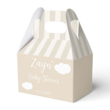 Caixa de Favor de Baby Shower Nuvens Azuis Fofa Mí