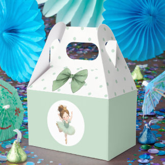 Caixa de Favor de Bola Princesinha Verde Menta