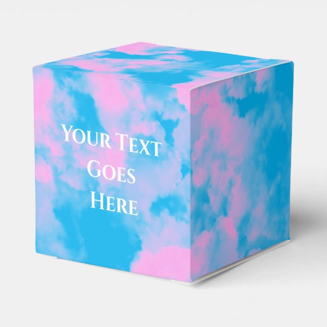 Caixa de Favor de Bolo de Casamento Fofa (Verso)