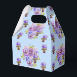 Caixa de Favor de Bolo de Noiva Floral de Pensamen<br><div class="desc">Caixas de Favor de Bolo de Festa de Chá Floral de Pensamento Azul Pensamento Ponto Pensamento Shabby Chic. Projetado a partir de uma de minhas pinturas em aquarela.</div>