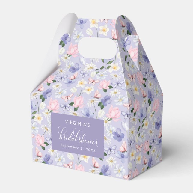 Caixa de Favor de Borboleta Roxa (Frente)