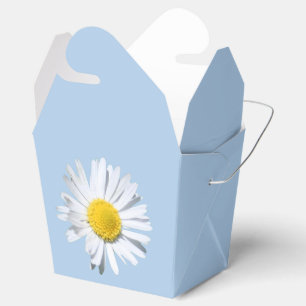 Caixa de Favor de Casamento de Margarida Azul Plac