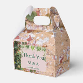 Caixa de Favor de Casamento de Vestido Verde Pinta