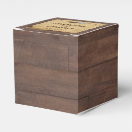 Caixa de Favor de Casamento do Rutão Country Cowbo