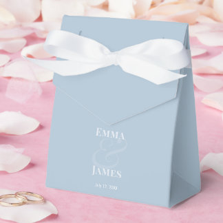 Caixa de Favor de Casamento Dusty Blu Ampersand RE
