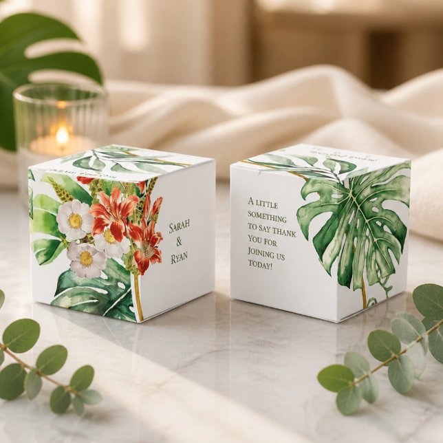 Caixa de Favor de Casamento Tropical Ring (Criador carregado)