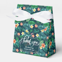 Caixa de Favor de Chuva Havaiana de Folhas Tropica