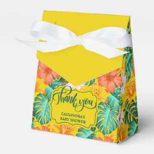 Caixa de Favor de Chuveiro de Bebê Havaiano Tropic