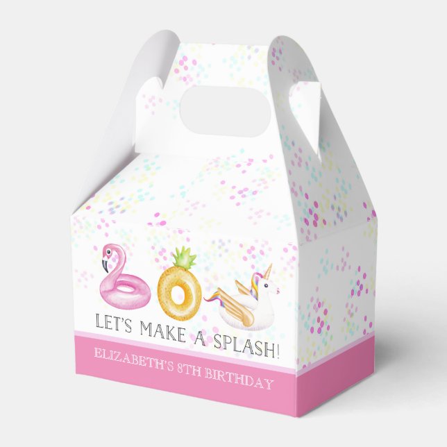 Caixa de Favor de Festa de Aniversário Floatie Poo (Verso)
