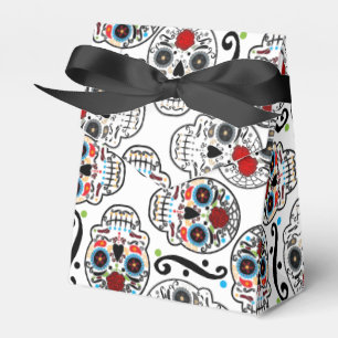 Caixa de Favor de Festa de Aniversário Sugar Skull