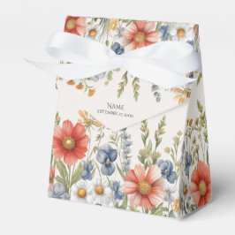 Caixa de Favor de Flores Selvagens Coloridas