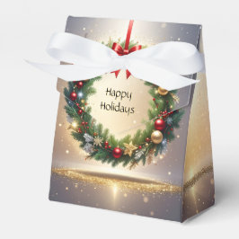 Caixa de Favor de Natal Festivo Coroa de Natal
