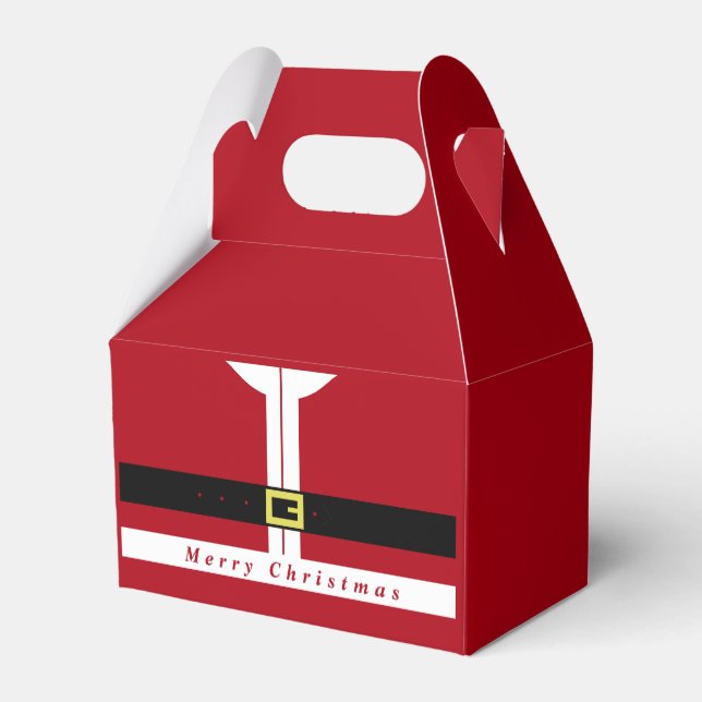 Caixa de Favor de Natal Santa Claus Engraçado Pres (Verso)