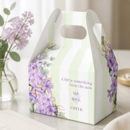 Caixa de Favor de Noiva com Lilás Roxo