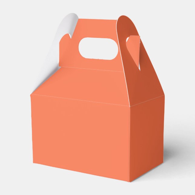 Caixa de Favor de Obrigado Laranja Sólido (Frente)