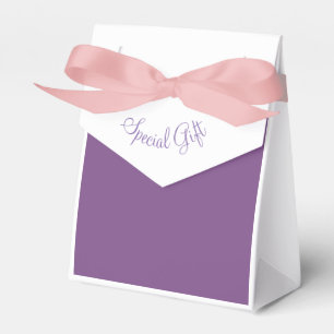 Caixa de Favor de Papel Roxo Rosa Presente Especia
