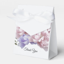 Caixa de Favor de Peônias Rosa e Roxo