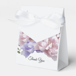 Caixa de Favor de Peônias Rosa e Roxo