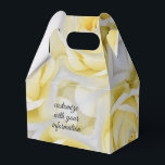 Caixa de Favor de Rosa Amarela<br><div class="desc">caixa de favor personalizável</div>