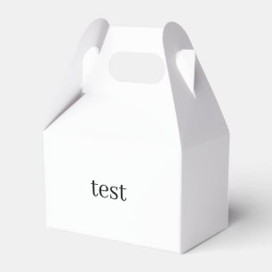 caixa de favor de teste