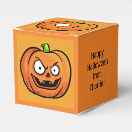 Caixa de favor de texto personalizado do Halloween